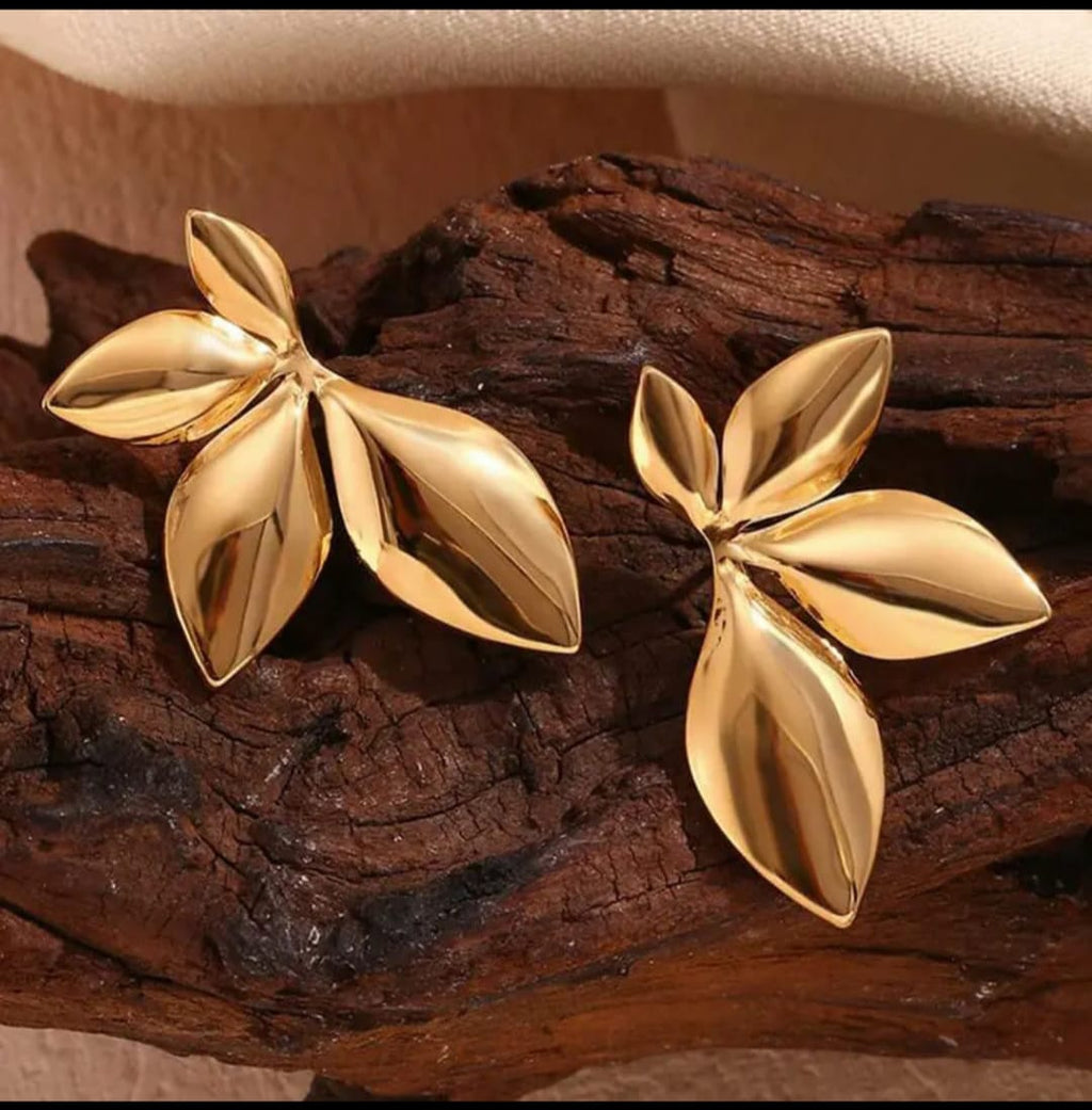Flower Leaf Earrings