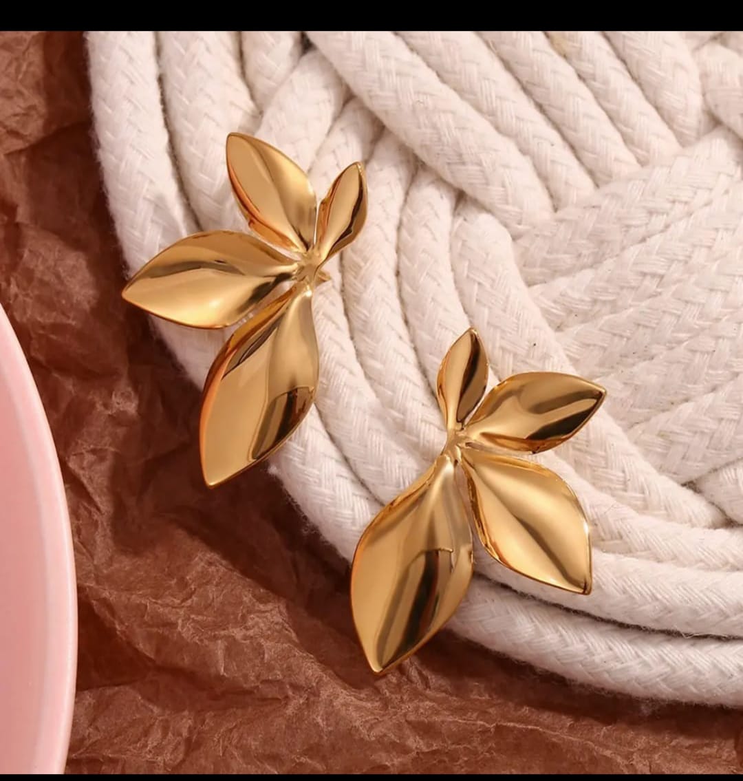 Flower Leaf Earrings