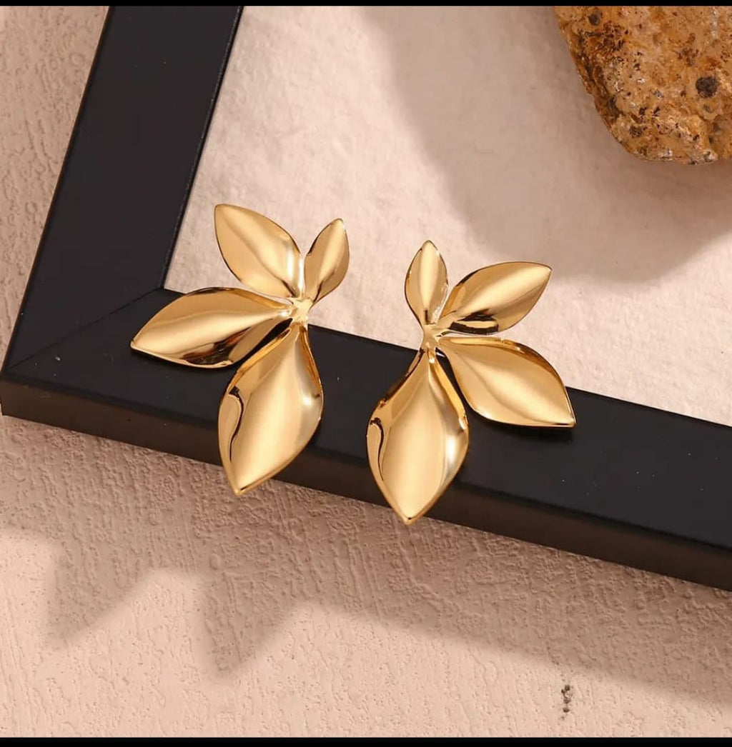 Flower Leaf Earrings