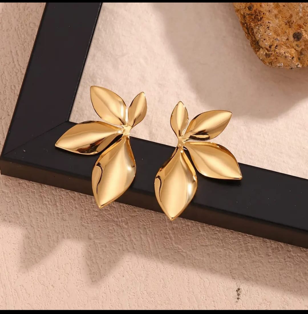 Flower Leaf Earrings