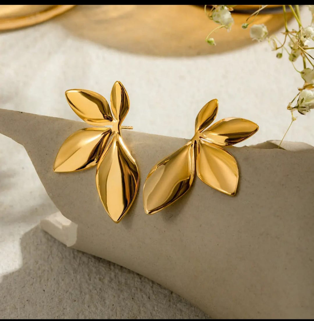 Flower Leaf Earrings