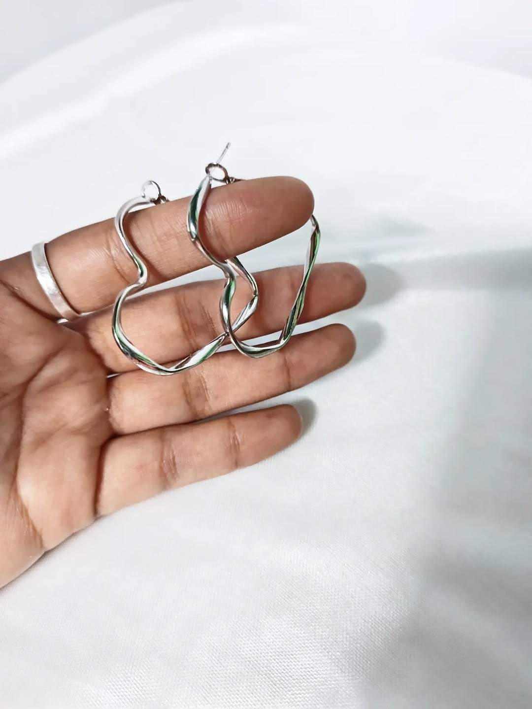 Hoop Heart Earrings